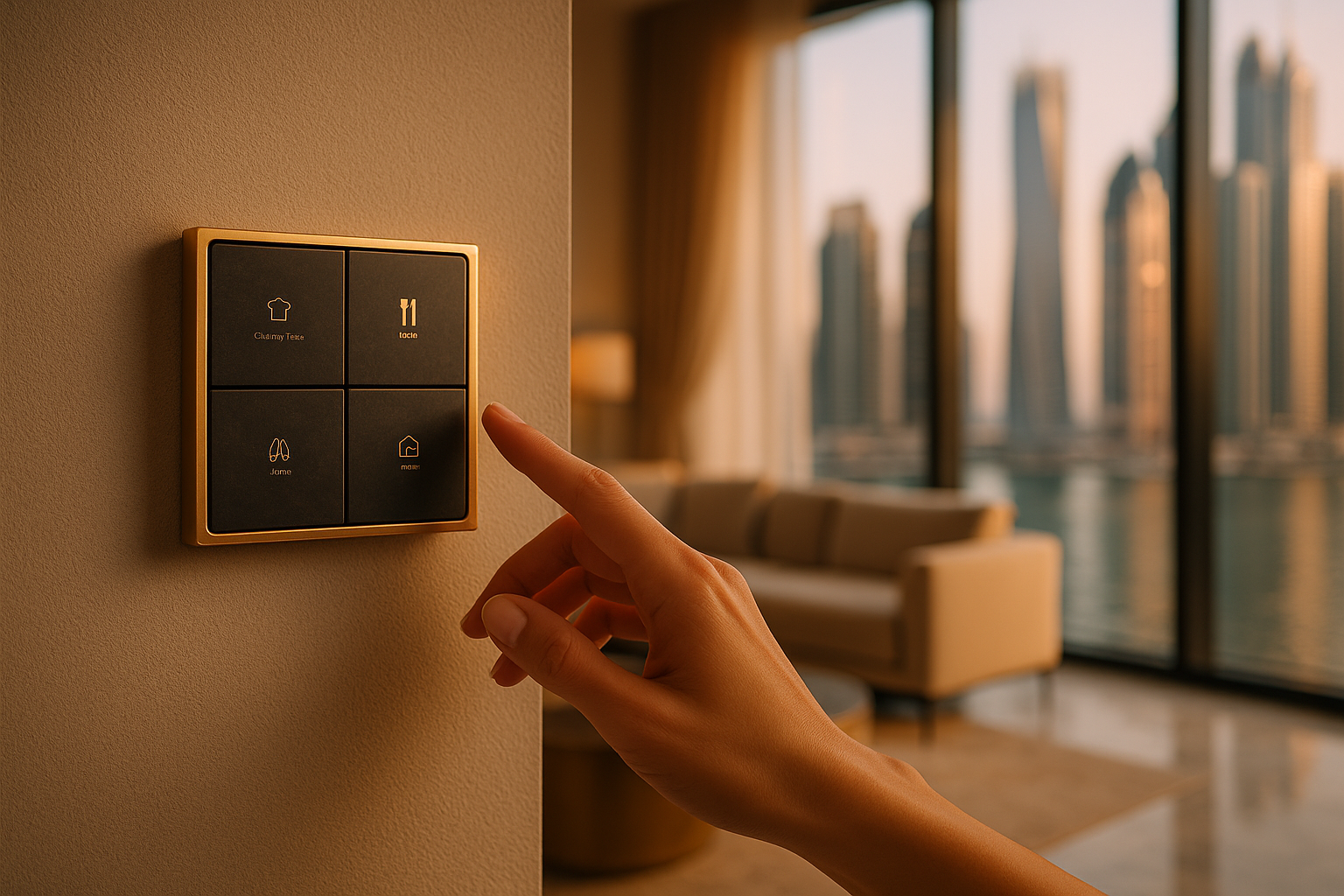 Dubai Marinpenthouse Living Room