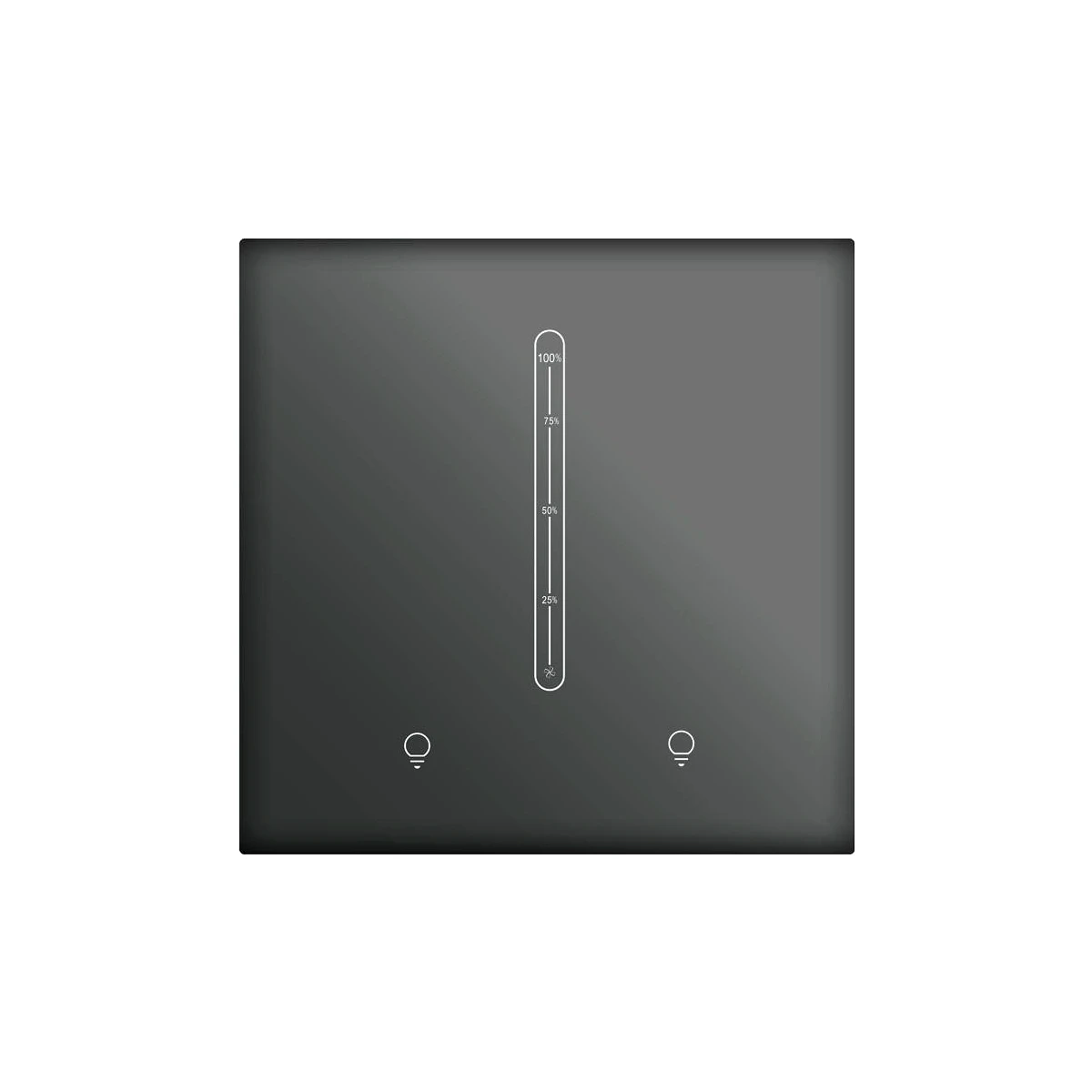 LEXA WL 2 Channel Dimmer Switch (Light Group) Zigbee, Glass