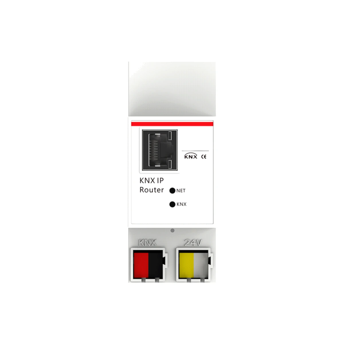 LEX IPR Series Standard 35mm DIN rail mounting 36×90×64mm PC Material Finish Supports communication between KNX and IP;