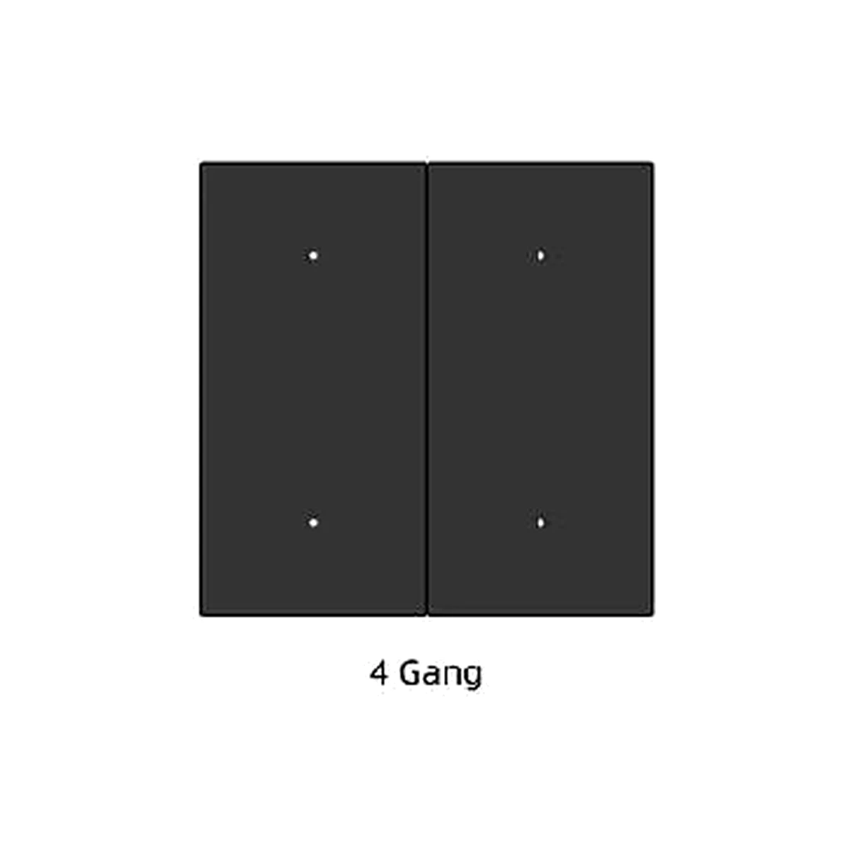 LEXA WL 4 Gang Touch Switch Zigbee, Glass