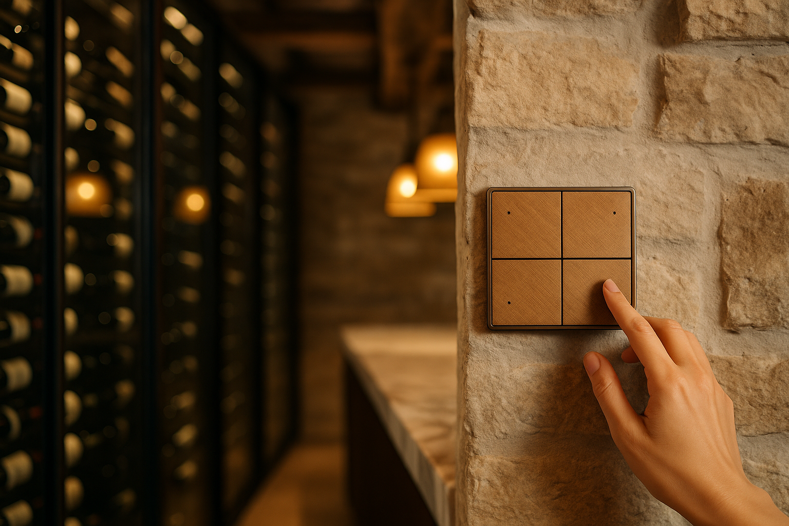 Tilal Al Ghaf Modern Villwine Cellar And Tasting Room