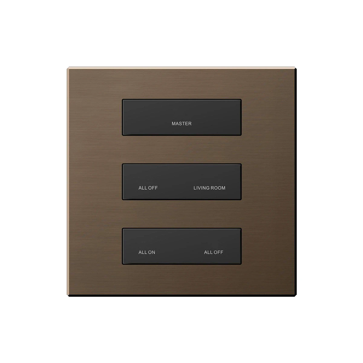 Six-button plastic smart panel (KNX interface base)