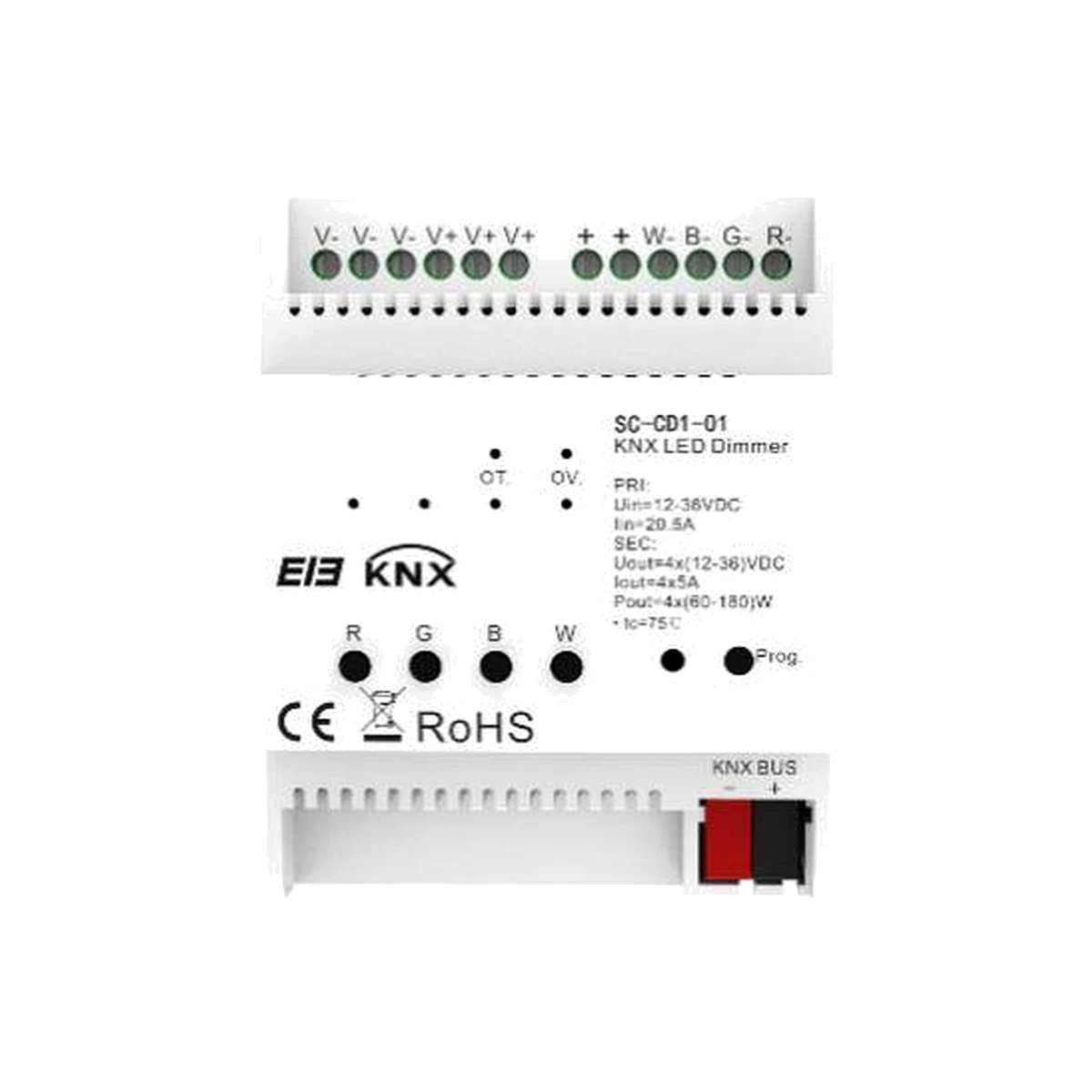 LEXA RAIL MOUNT 4 CHANNEL CONSTANT VOLTAGE DIMMING DRIVE ACTUATOR LKNXA003