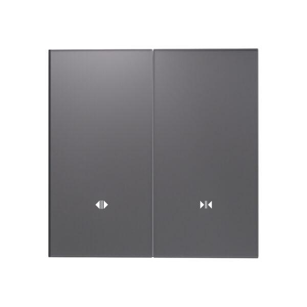 LEX-LAYLA SERIES CURTAIN TOUCH SWITCH, 1 MOTOR, GLASS, TUYA ZIGBEE WHITE FINISH LX-WL-LXL-SW-1G-WH-GL-ZB