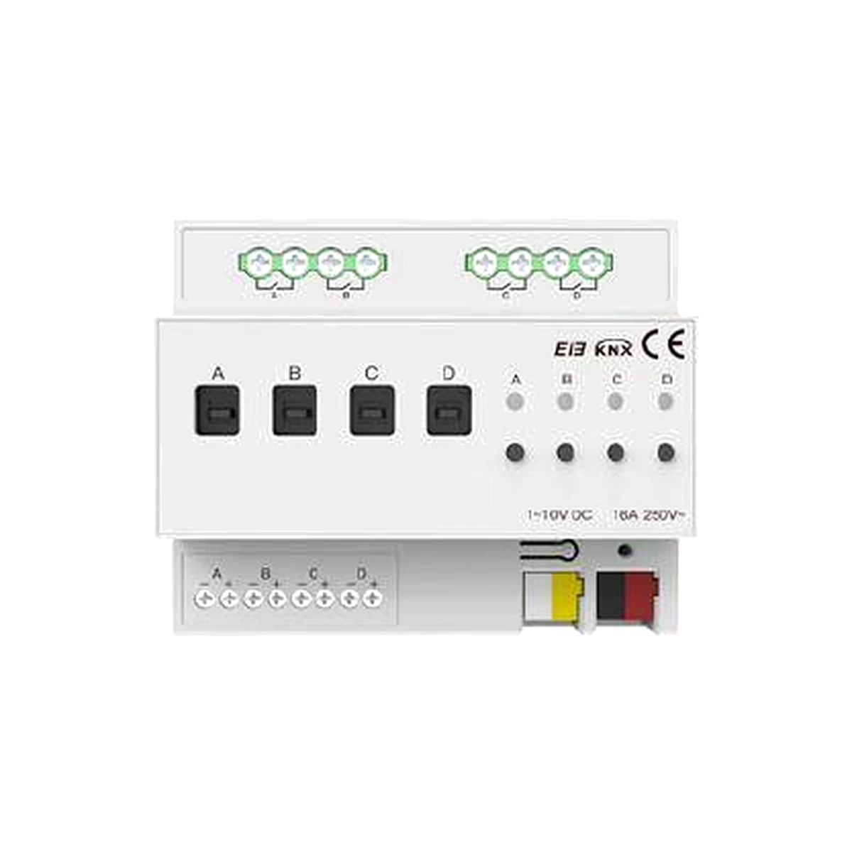LEXA DIN RAIL 4 LOAD 1 10V DIMMING ACTUATOR LKNXA004
