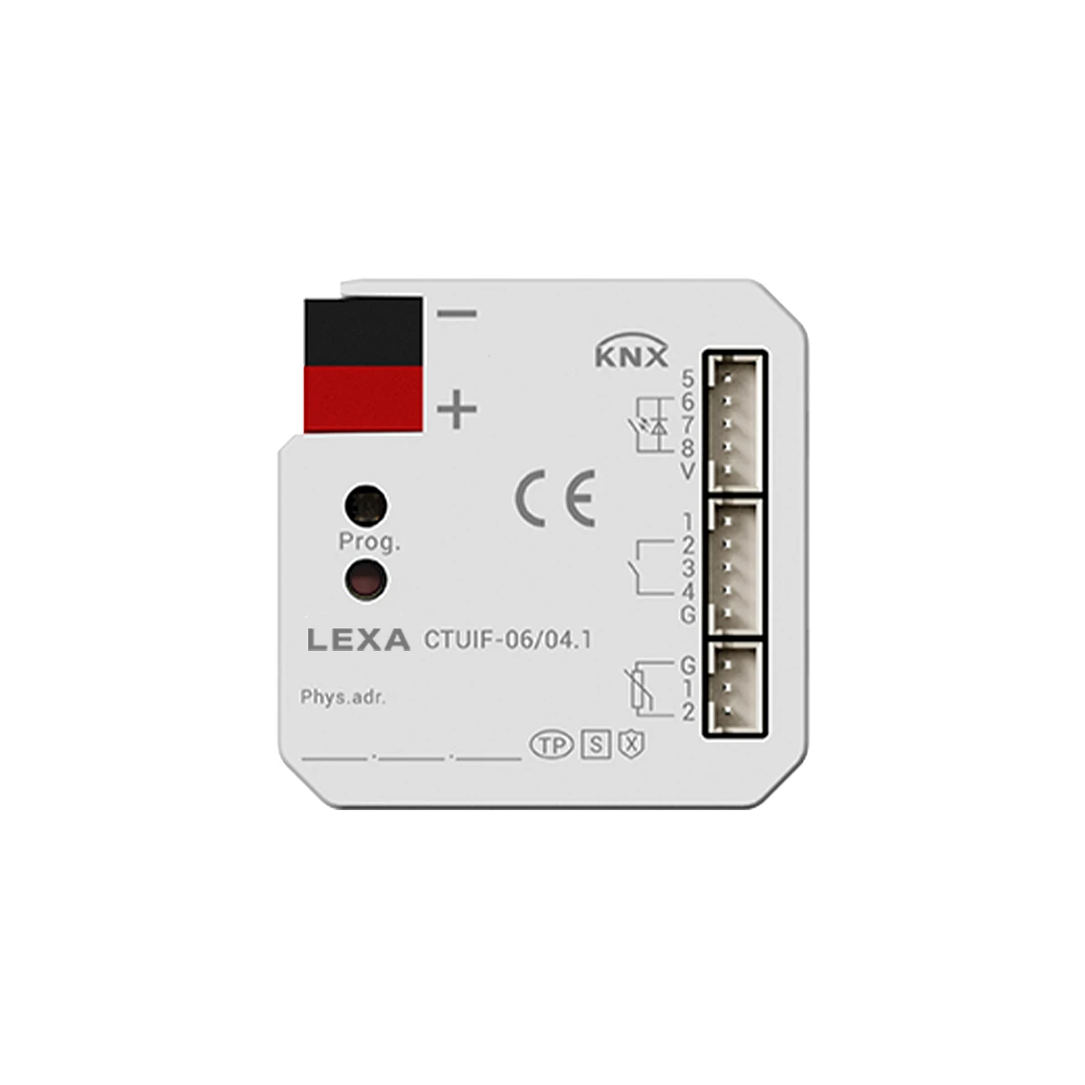 Lexa Essenza Series KNX Universal Interface with NTC Input & Secure, 4 Fold view 2