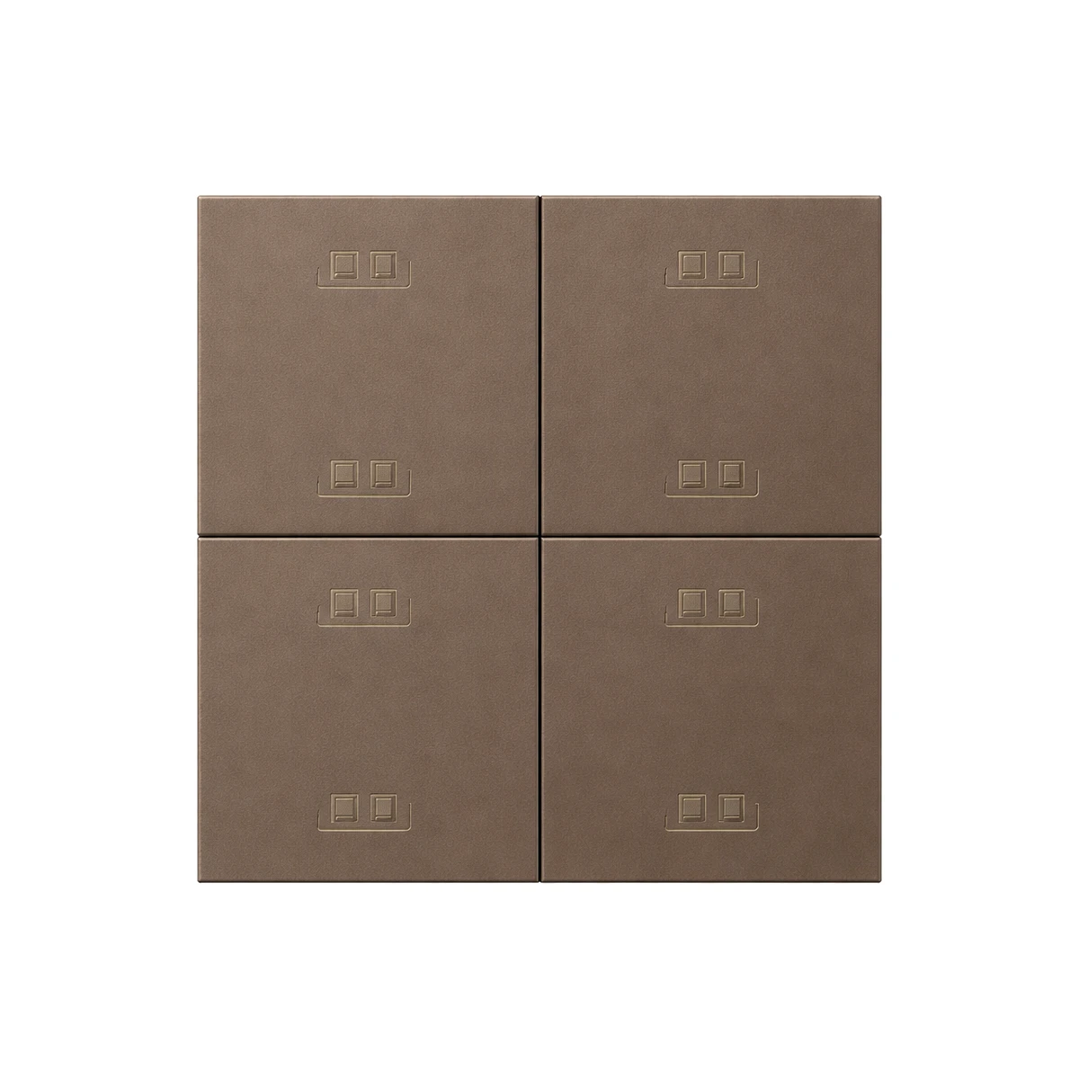 LEX ENIGMA 4 Fold 8 Button Panel Plastic (with KNX base) silver gray