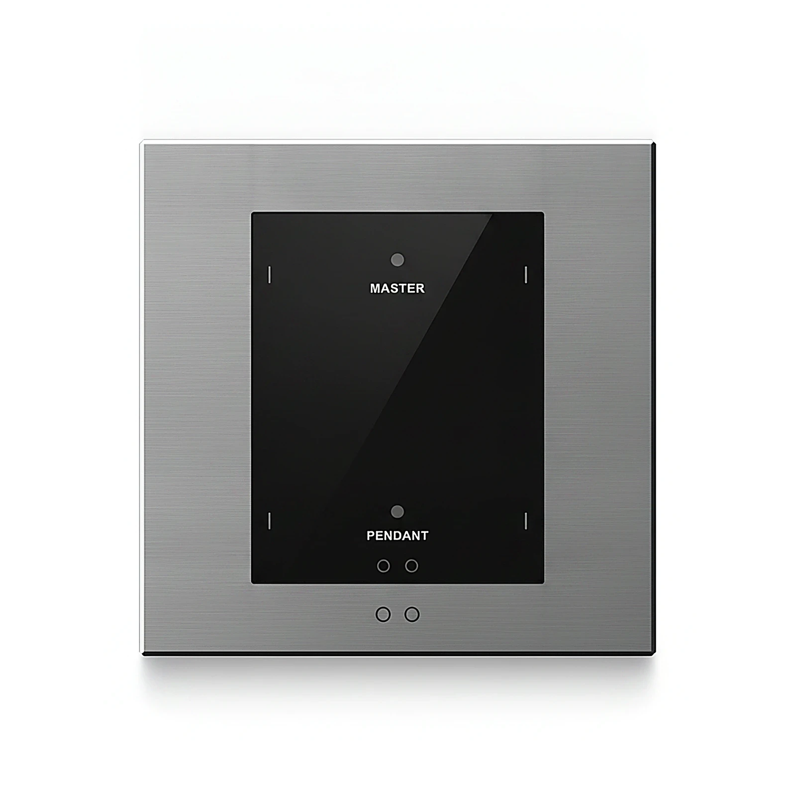 LEX AURA Four button metal smart panel (KNX interface base) coffee color