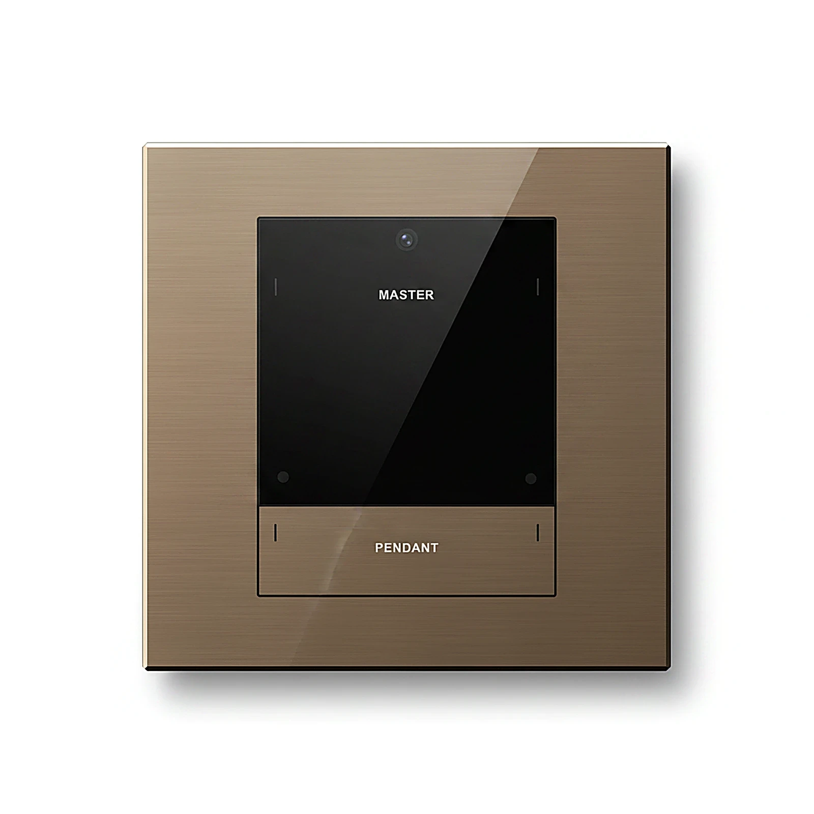 LEX AURA Four buttons plastic smart panel (KNX interface base) coffee color