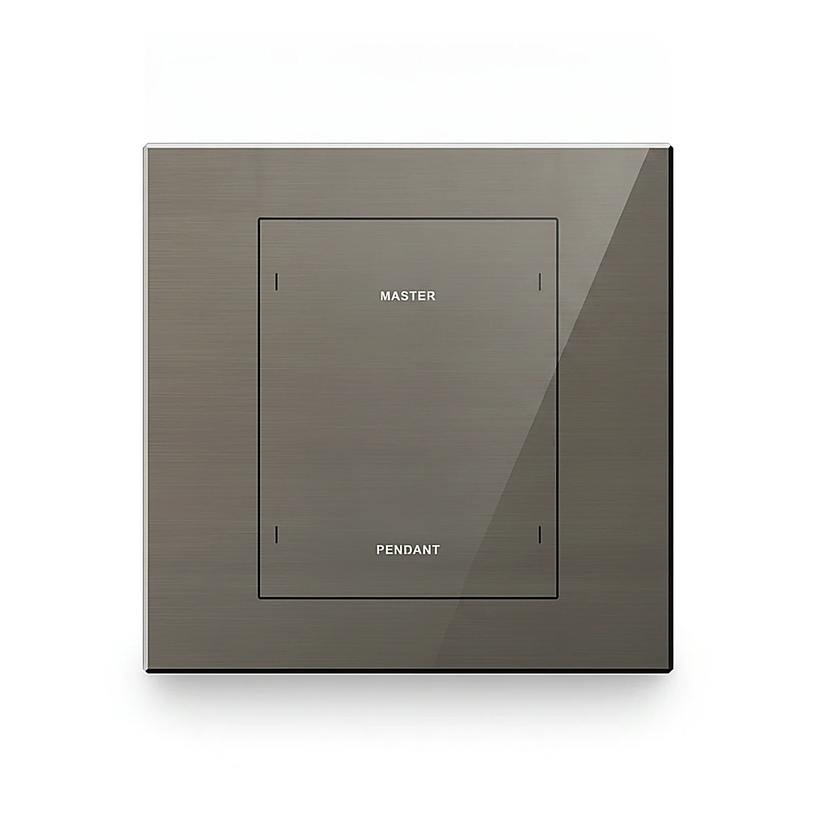 LEX AURA Four buttons plastic smart panel (KNX interface base) coffee color