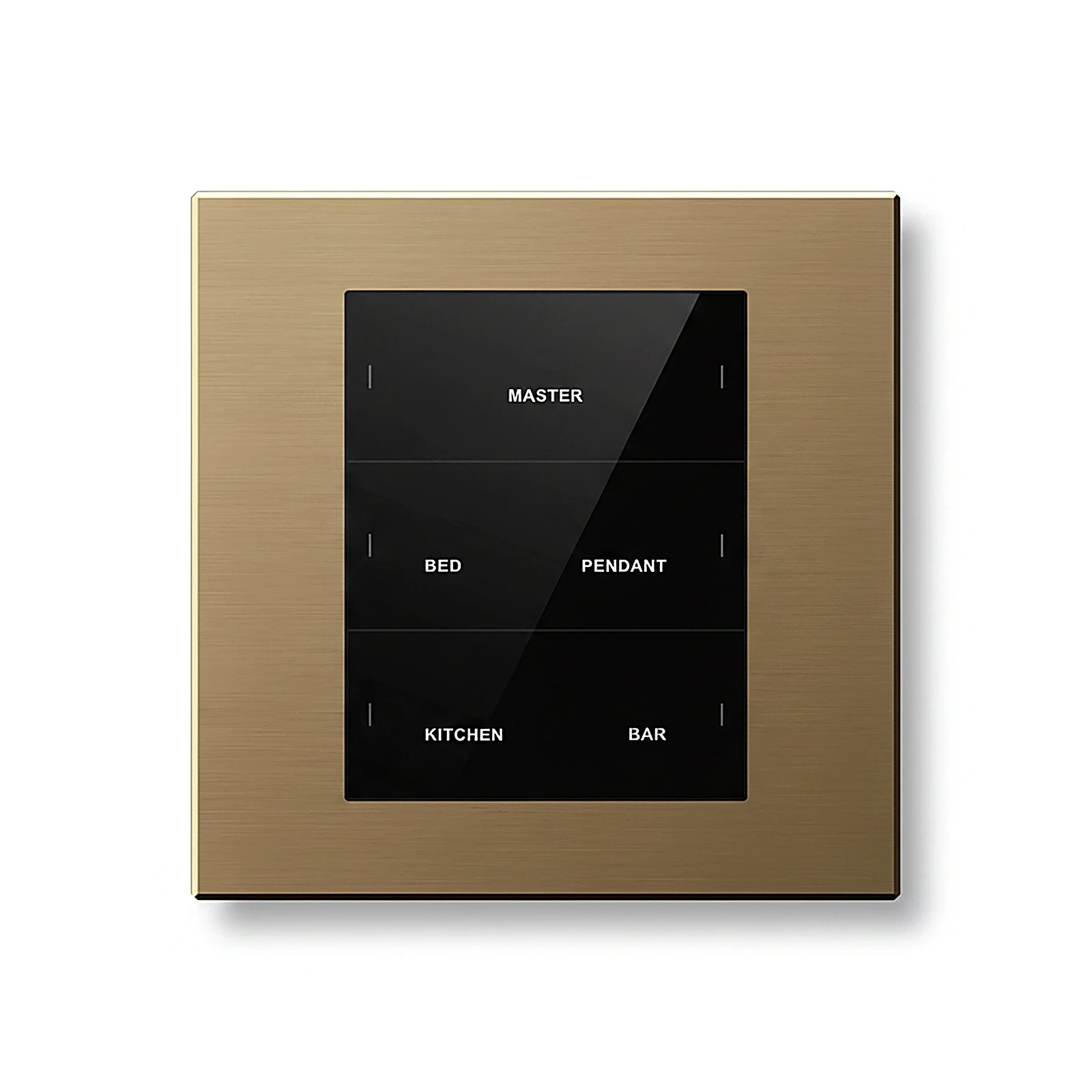 Six-button plastic smart panel (KNX interface base)...