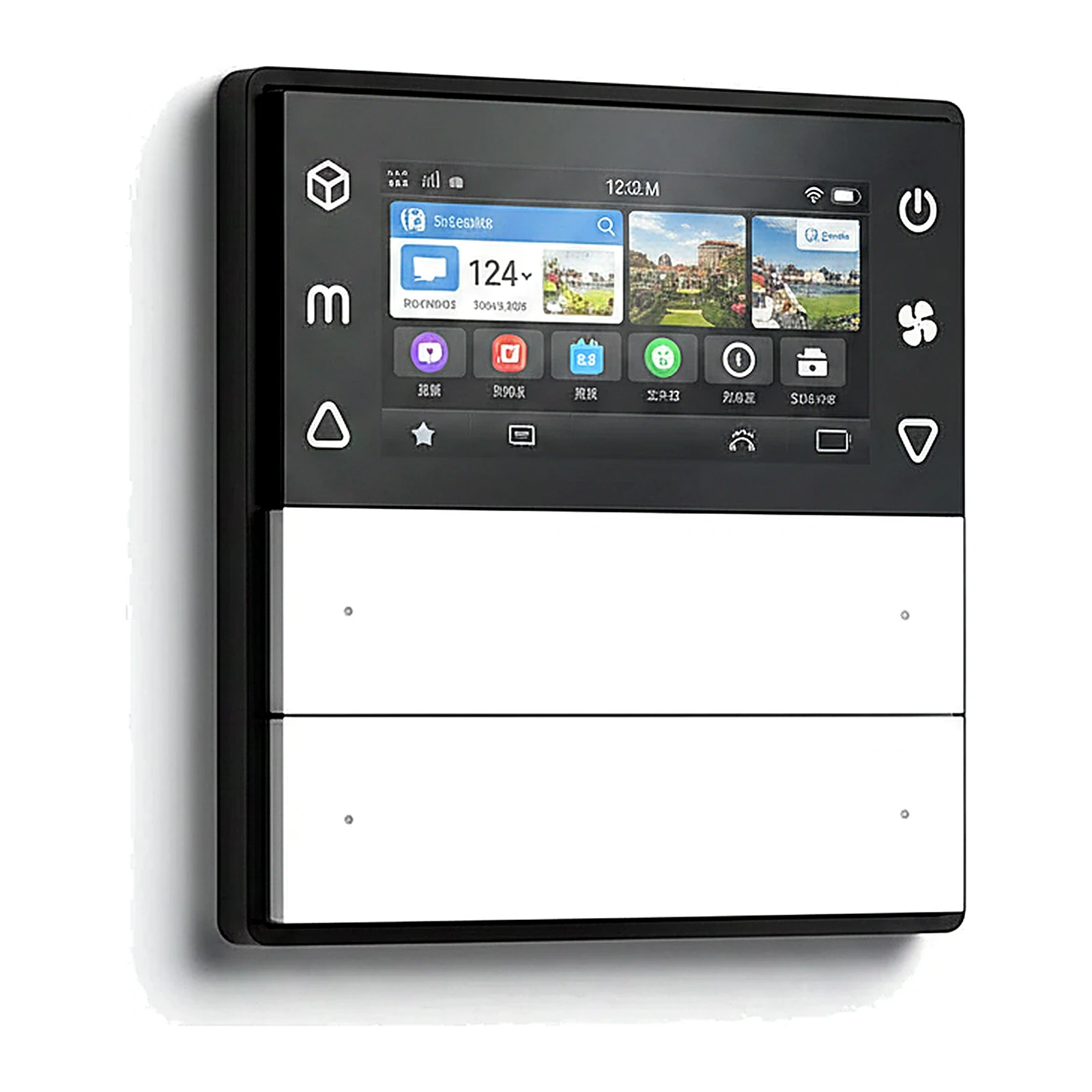 Lexa Galaxy Series 2-Fold 4-Button Smart Switch with Temperature Control & Touch (86×86mm)