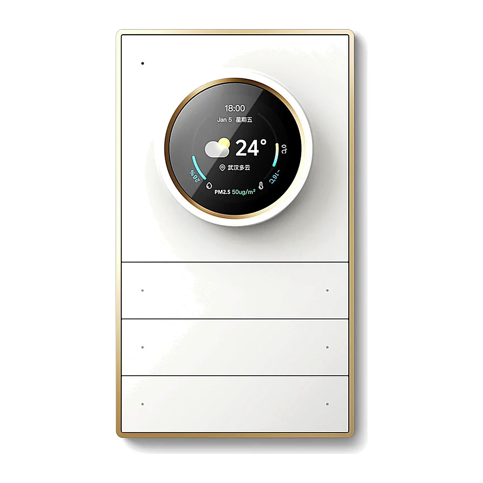 Galaxy 3-Fold 6-Button Rotary Touch