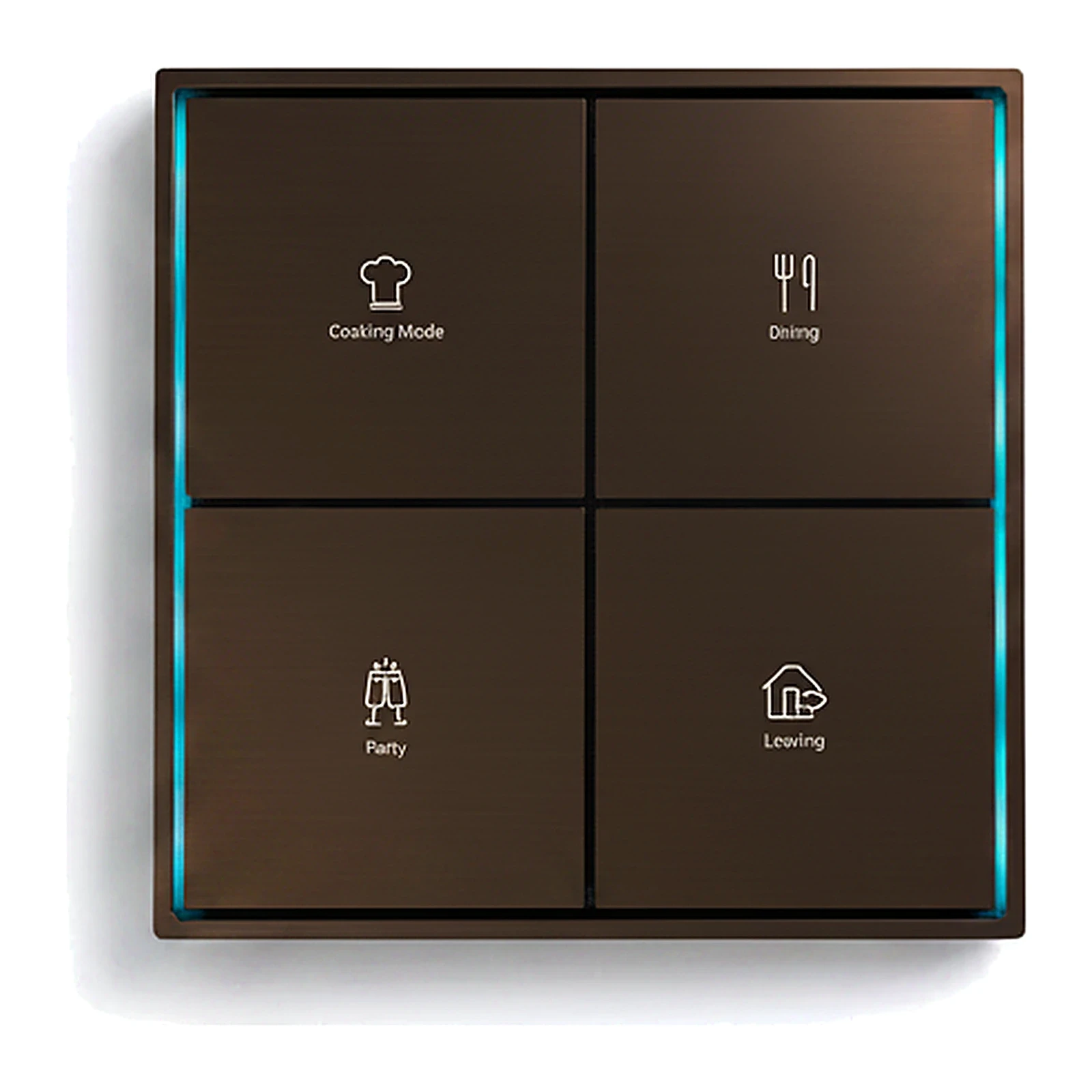 LEXA LEX FALL SERIES SCENARIO PANELS CLASSIC 4 SQUARE KEYS KNX SWITCH