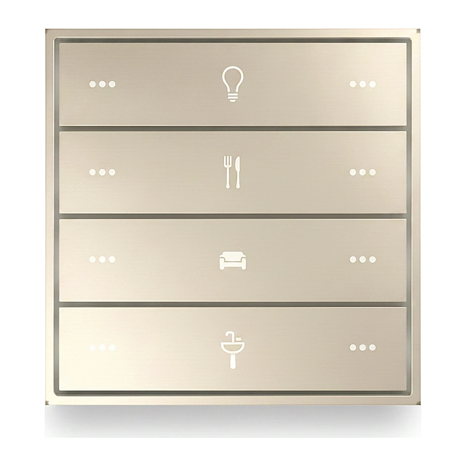 LEXA LEX FALL SERIES SCENARIO PANELS CLASSIC 4 RECTANGULAR KEYS KNX SWITCH