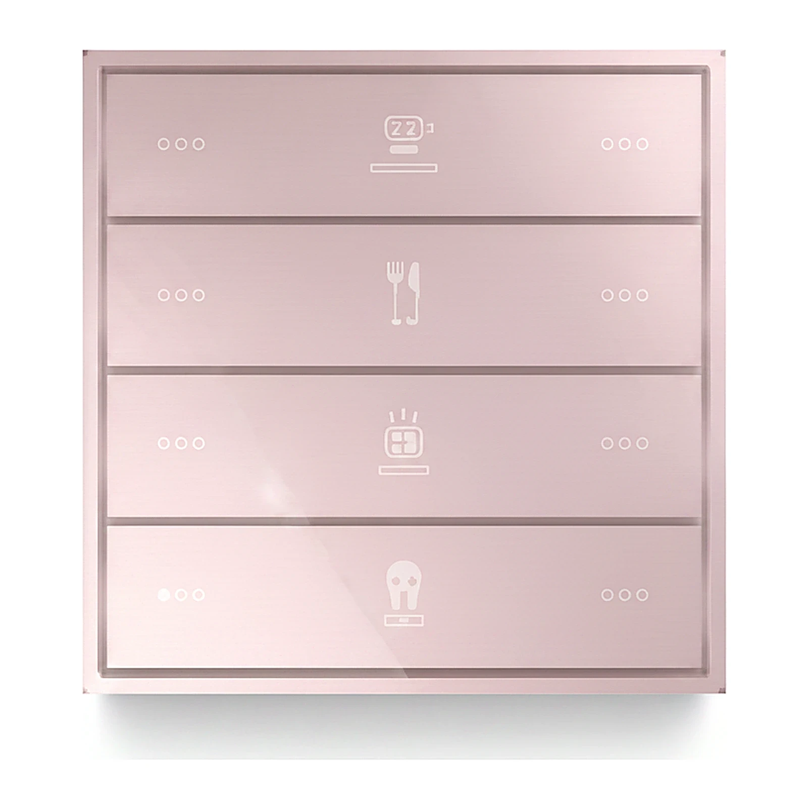 LEXA LEX FALL SERIES SCENARIO PANELS CLASSIC 4 RECTANGULAR KEYS KNX SWITCH