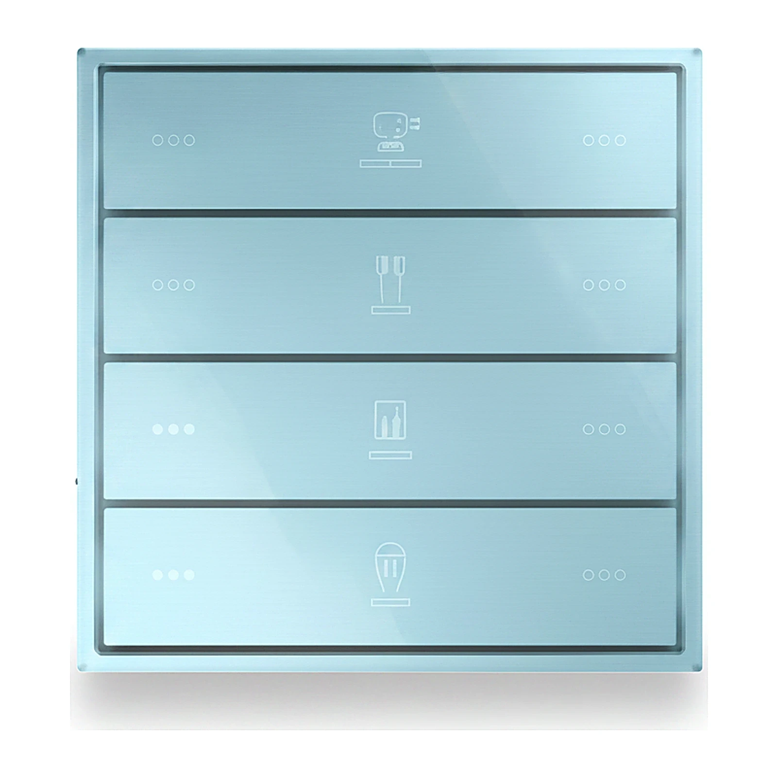 LEXA LEX FALL SERIES SCENARIO PANELS CLASSIC 4 RECTANGULAR KEYS KNX SWITCH