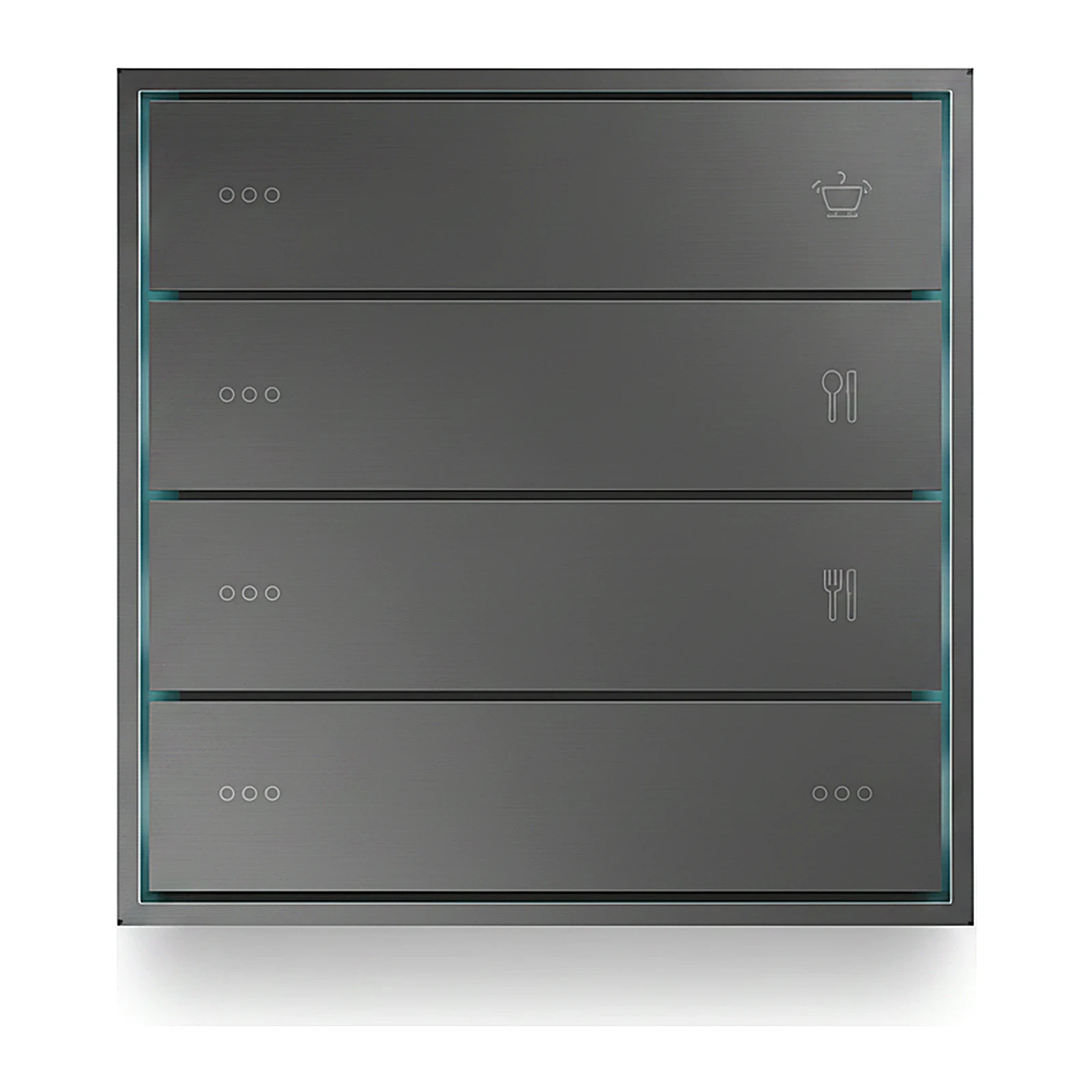 LEXA LEX FALL SERIES SCENARIO PANELS CLASSIC 4 RECTANGULAR KEYS KNX SWITCH