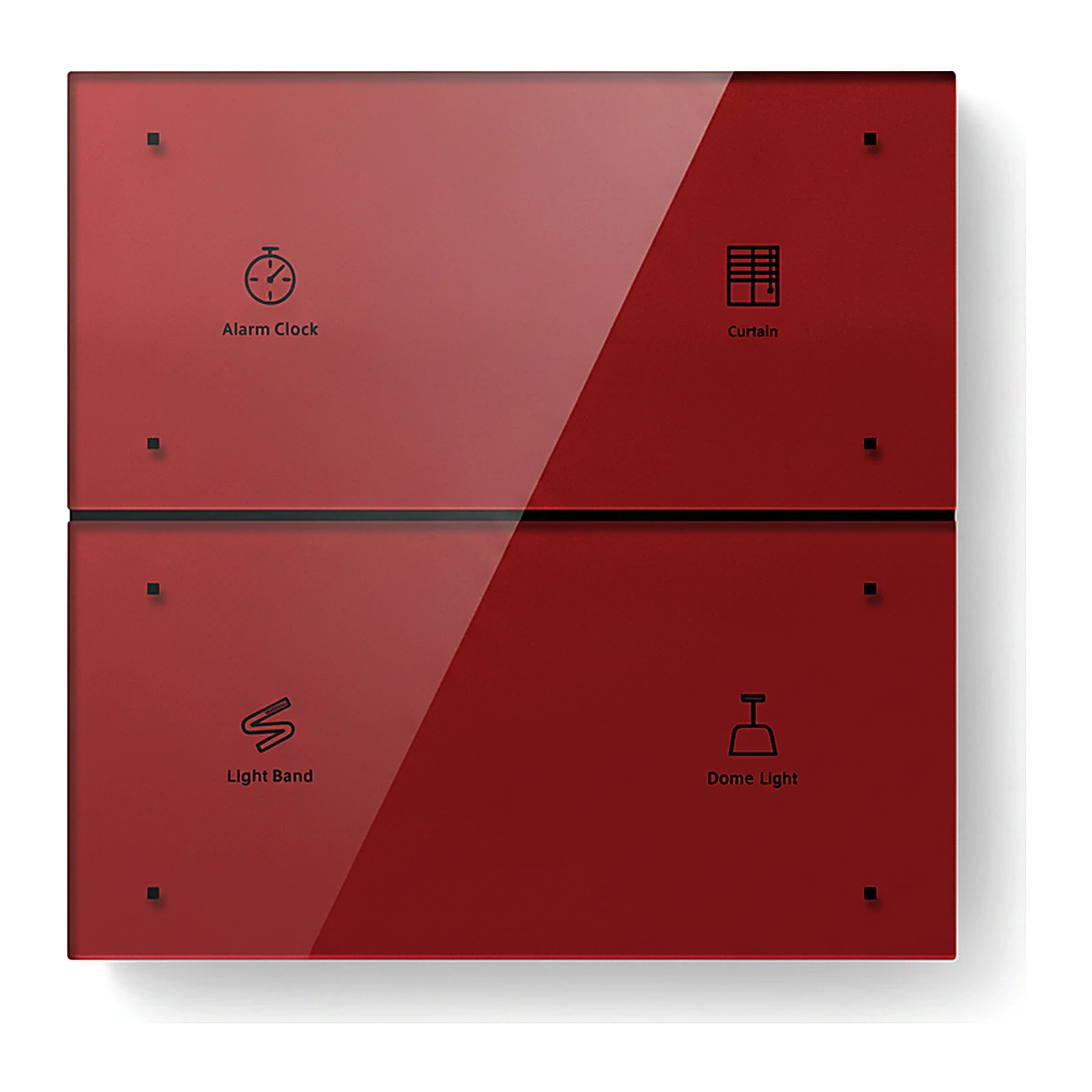 LEXA LEX BLOSSOM SERIES SCENARIO MAGIC COLOR PANEL SUPER TOUCH 4 RECTANGULAR KEYS KNX SWITCH