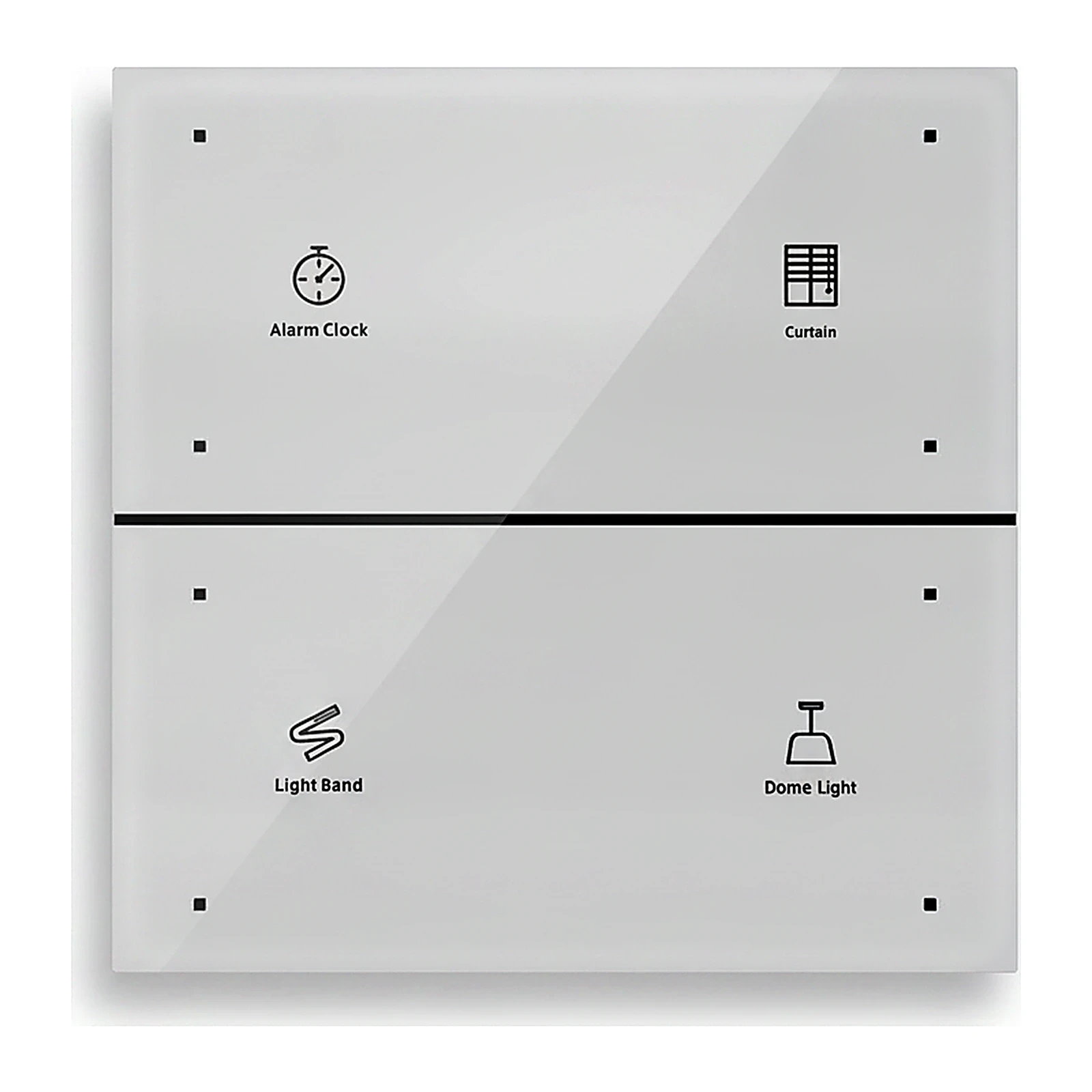 LEXA LEX BLOSSOM SERIES SCENARIO MAGIC COLOR PANEL SUPER TOUCH 4 RECTANGULAR KEYS KNX SWITCH