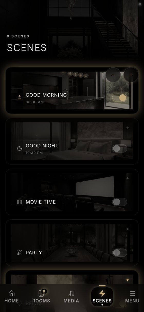 One-tap scenes